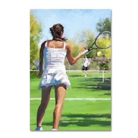 The Macneil Studio 'Tennis Players' Canvas Art,16x24